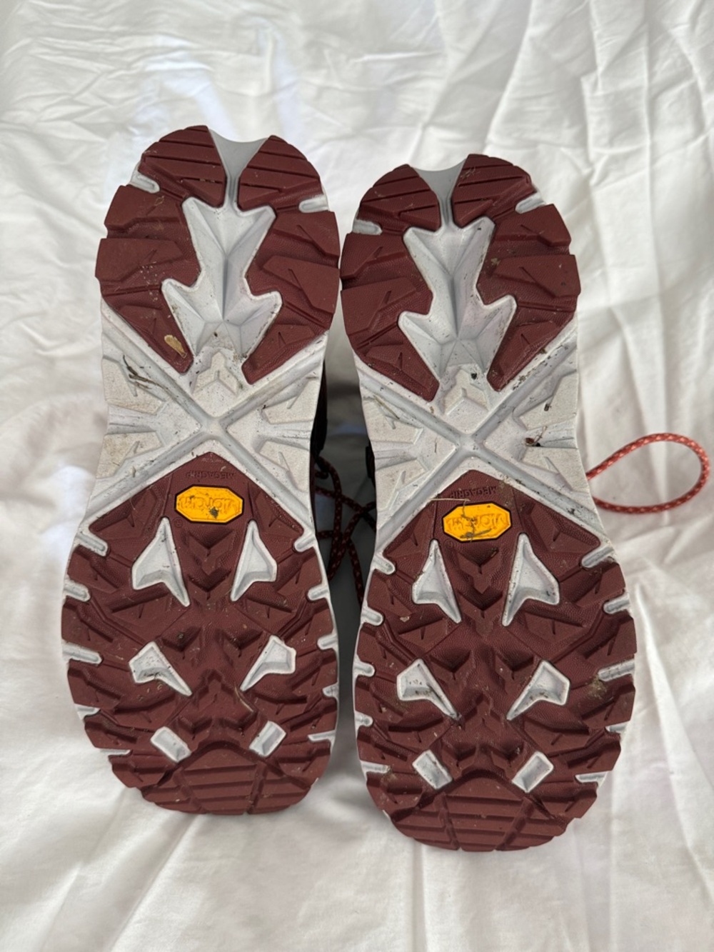 Hoka One One Rust Red Gore-Tex Trail Sneakers - Picture 5 of 6
